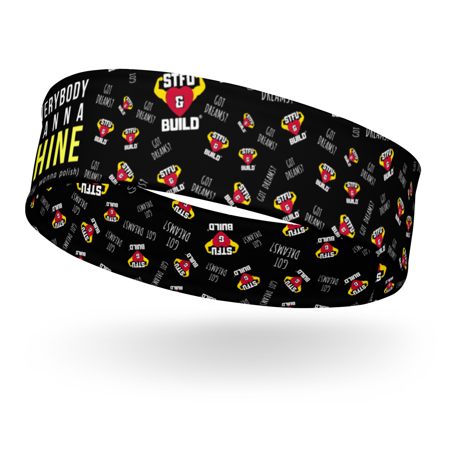 STFU & BUILD® | “Everybody Wanna Shine — Classic Collage” — Headband