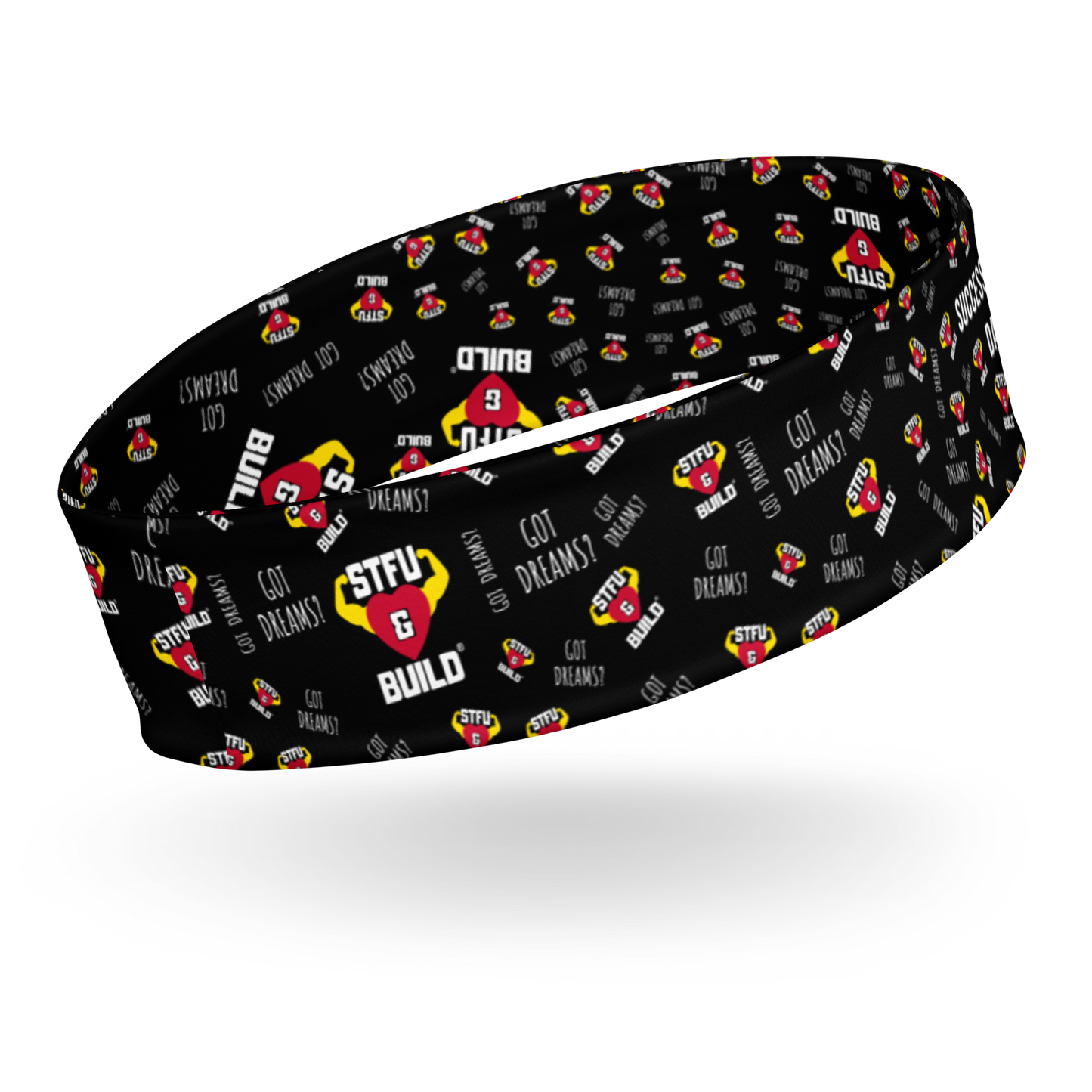 STFU & BUILD® | “Success Is Strictly Reserved — Classic Collage” — Headband