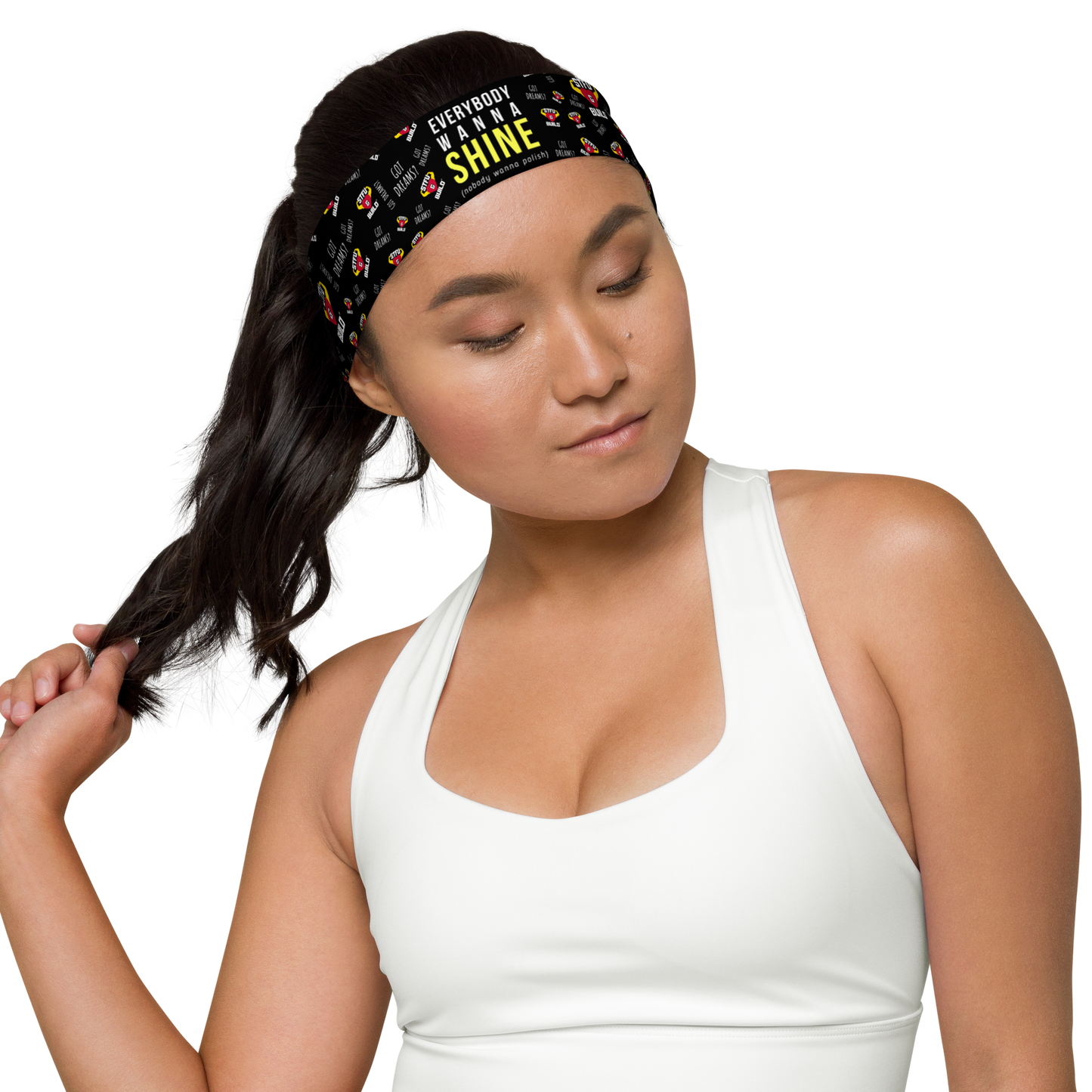 STFU & BUILD® | “Everybody Wanna Shine — Classic Collage” — Headband