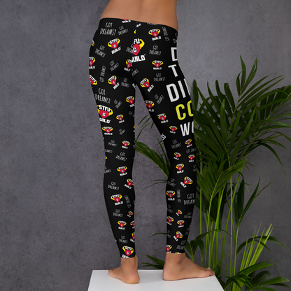 STFU & BUILD® | “Do The Dirty Core Work — Classic Collage” — Performance Leggings