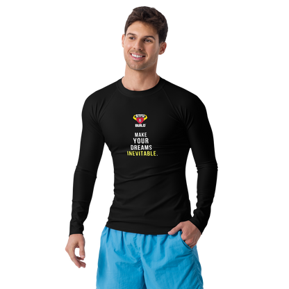 STFU & BUILD® | “Make Your Dreams Inevitable” — Men’s Rash Guard