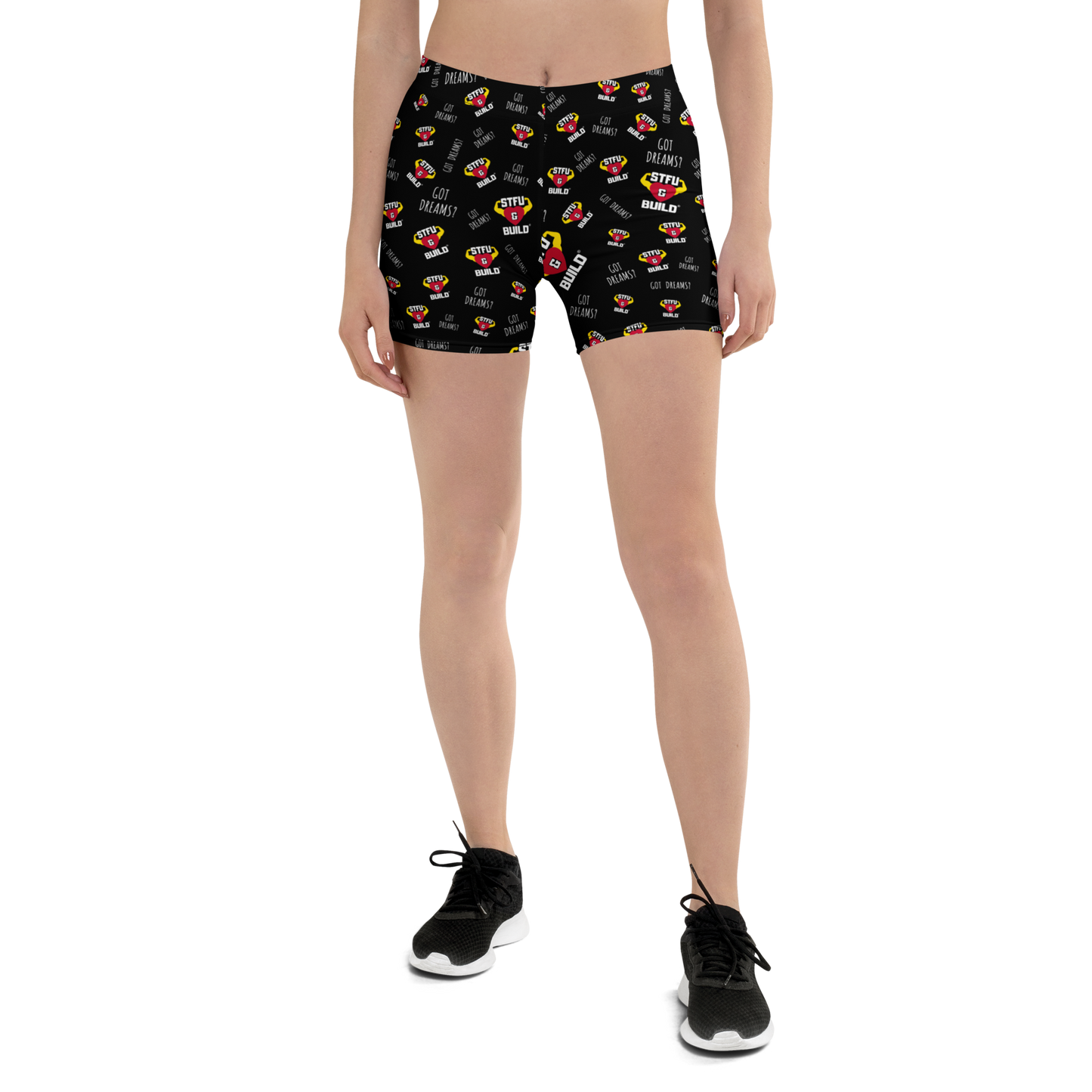 STFU & BUILD® | “Do The Dirty Core Work” — Women’s Performance Shorts