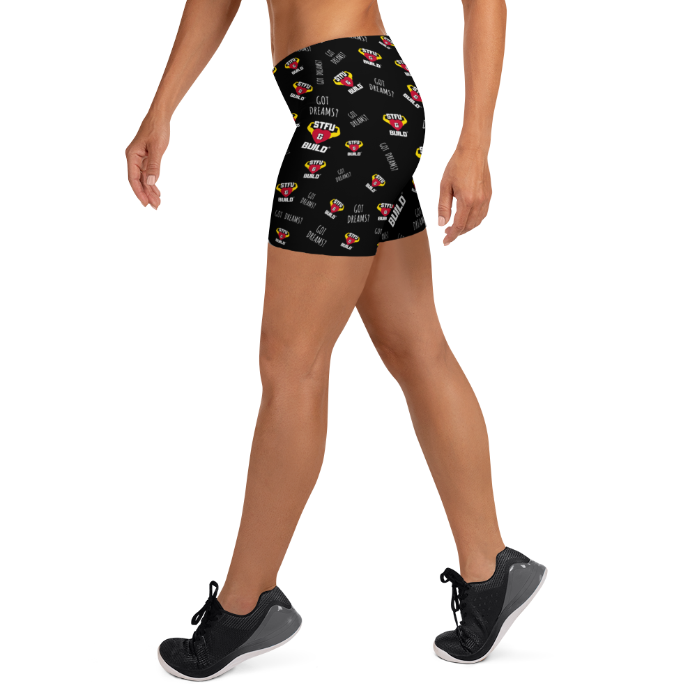 STFU & BUILD® | “Do The Dirty Core Work” — Women’s Performance Shorts