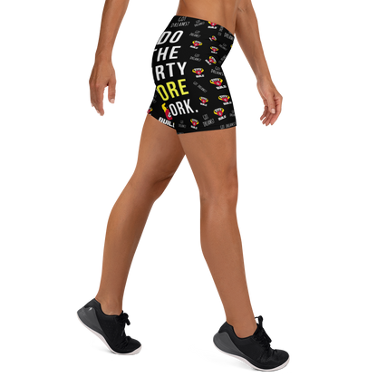 STFU & BUILD® | “Do The Dirty Core Work” — Women’s Performance Shorts