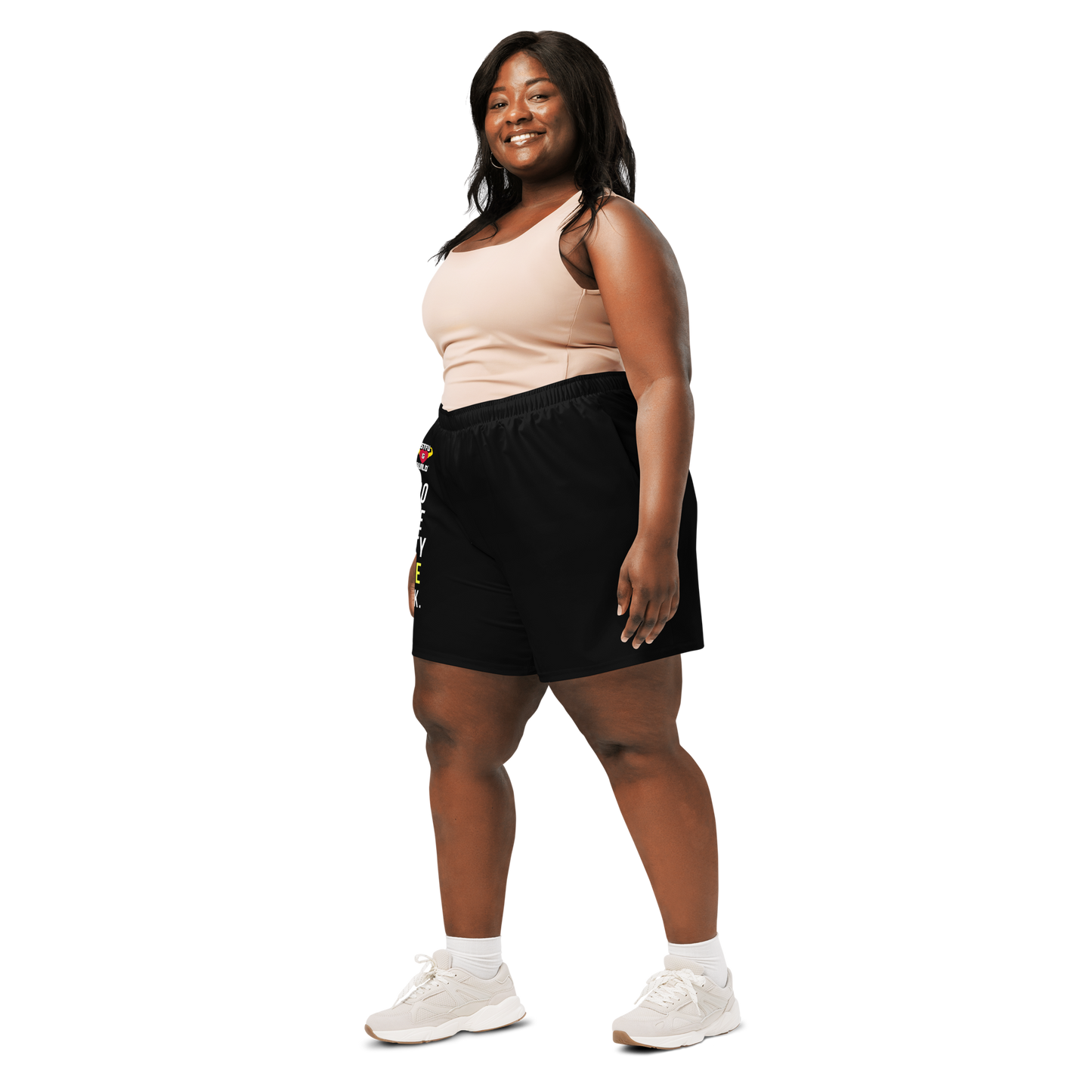 STFU & BUILD® | “Do The Dirty Core Work” — Women’s Recycled Athletic Shorts