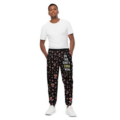 STFU & BUILD® | “Do The Dirty Core Work” — Men's Track Pants