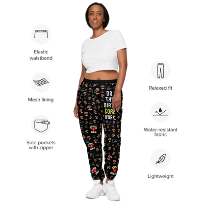 STFU & BUILD® | “Do The Dirty Core Work” — Women's Track Pants