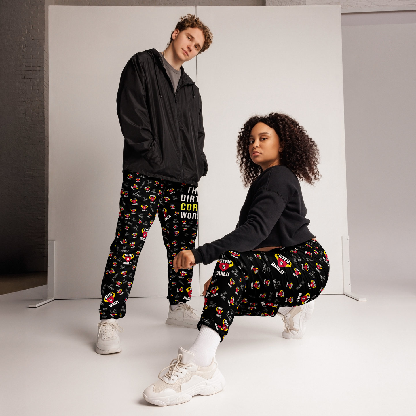 STFU & BUILD® | “Do The Dirty Core Work” — Women's Track Pants