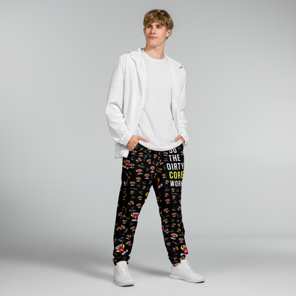 STFU & BUILD® | “Do The Dirty Core Work” — Men's Track Pants