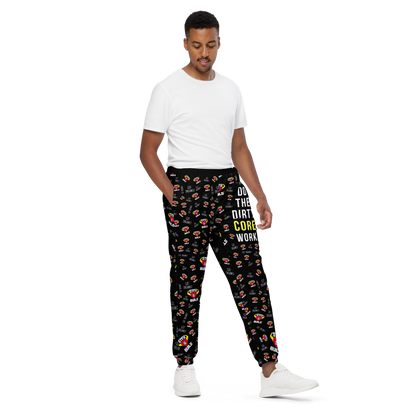 STFU & BUILD® | “Do The Dirty Core Work” — Men's Track Pants