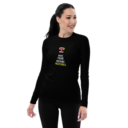 STFU & BUILD® | “Make Your Dreams Inevitable” — Women’s Rash Guard