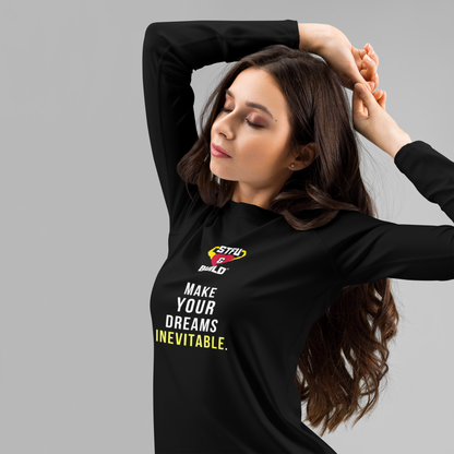 STFU & BUILD® | “Make Your Dreams Inevitable” — Women’s Rash Guard