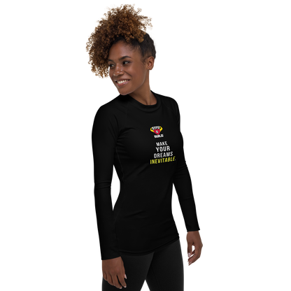 STFU & BUILD® | “Make Your Dreams Inevitable” — Women’s Rash Guard