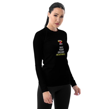 STFU & BUILD® | “Make Your Dreams Inevitable” — Women’s Rash Guard