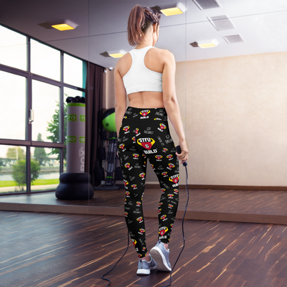 STFU & BUILD® | “Got Dreams? — Classic Collage” — Yoga Leggings