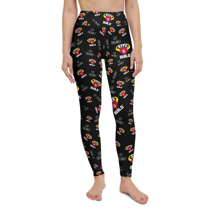 STFU & BUILD® | “Got Dreams? — Classic Collage” — Yoga Leggings