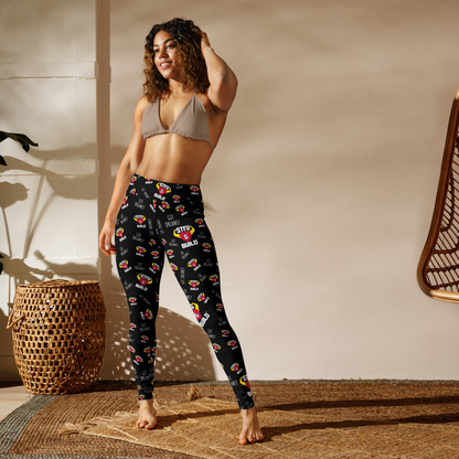 STFU & BUILD® | “Got Dreams? — Classic Collage” — Yoga Leggings