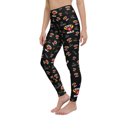 STFU & BUILD® | “Got Dreams? — Classic Collage” — Yoga Leggings