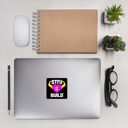 STFU & BUILD® | Women’s Empowerment — Specialty Logo — Sticker
