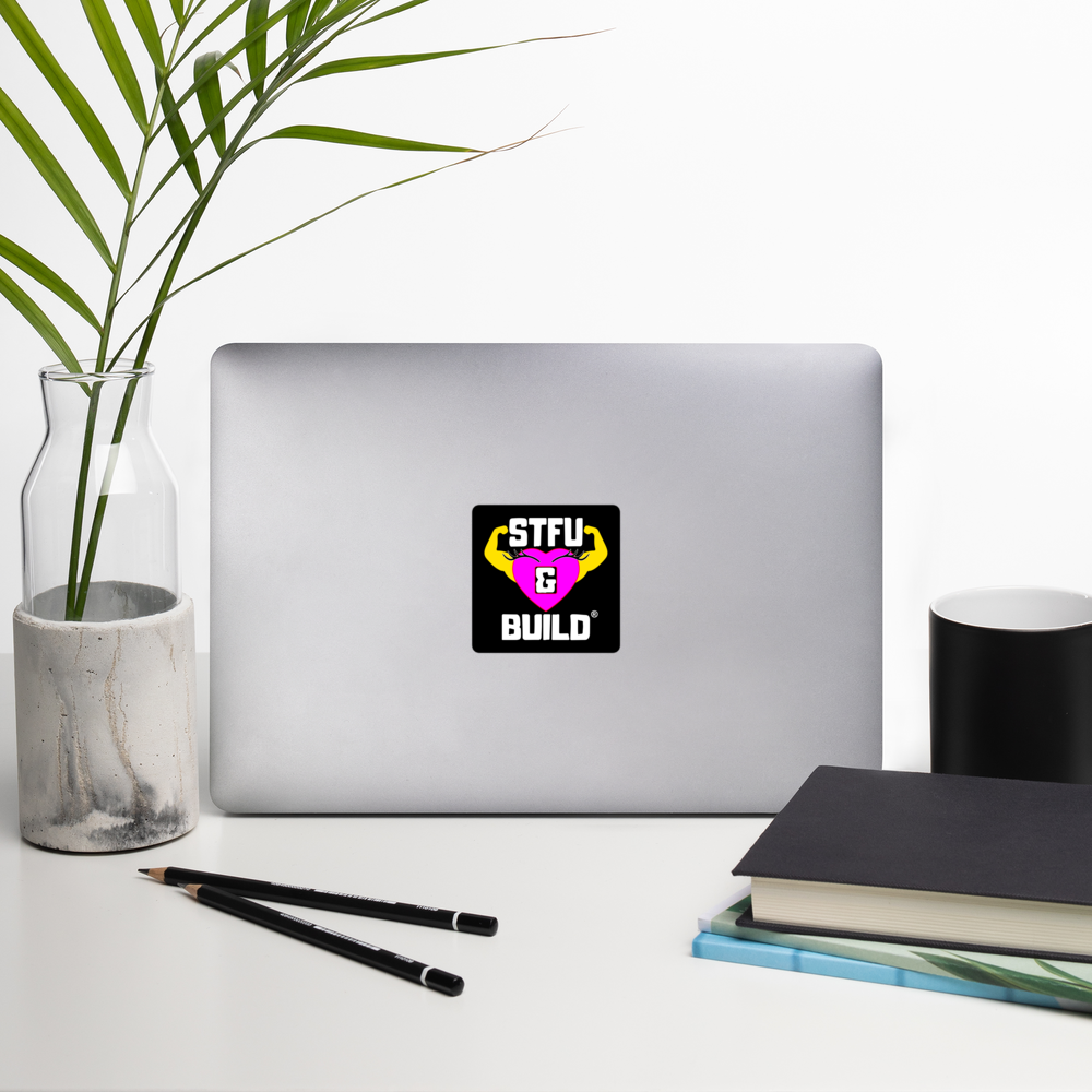 STFU & BUILD® | Women’s Empowerment — Specialty Logo — Sticker