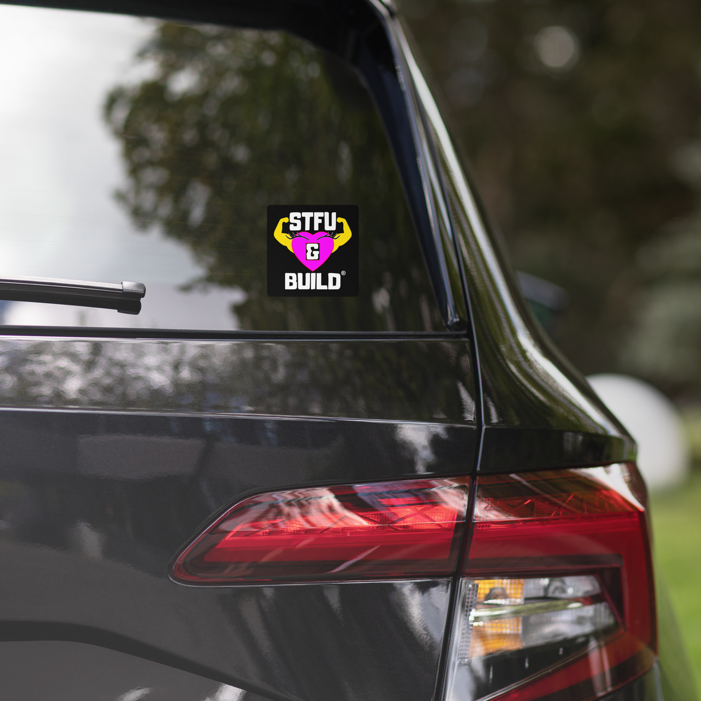 STFU & BUILD® | Women’s Empowerment — Specialty Logo — Sticker