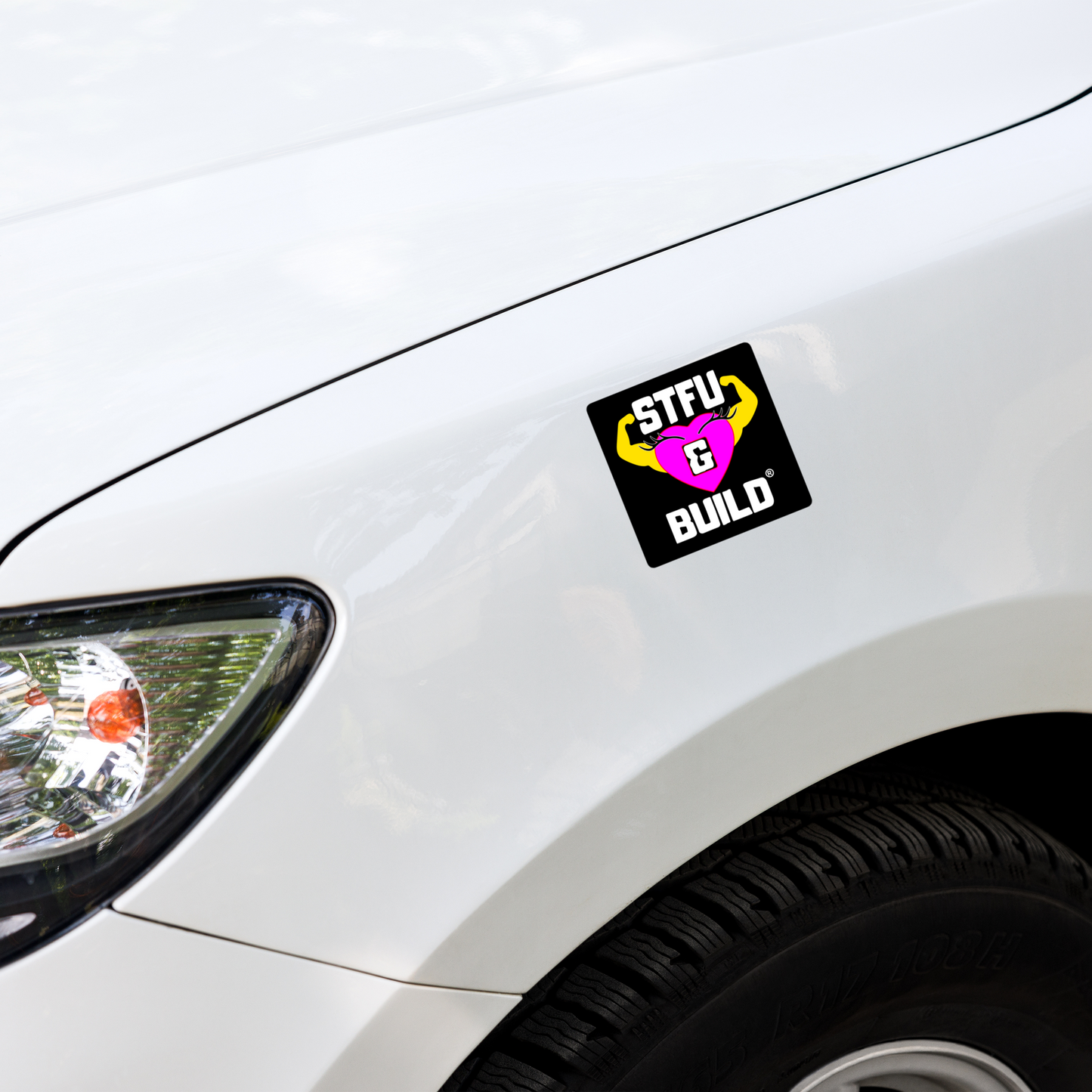 STFU & BUILD® | Women’s Empowerment — Specialty Logo — Sticker