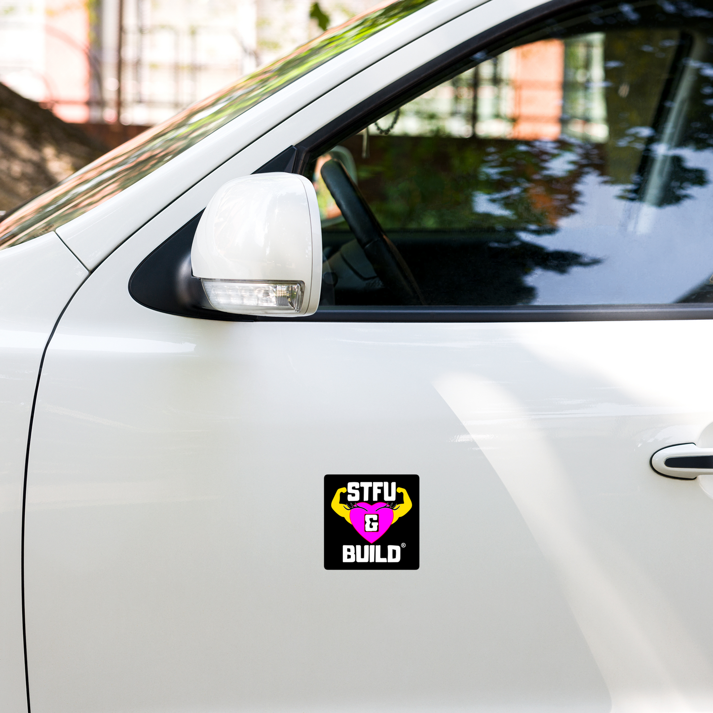 STFU & BUILD® | Women’s Empowerment — Specialty Logo — Sticker