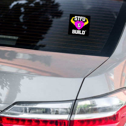 STFU & BUILD® | Women’s Empowerment — Specialty Logo — Sticker