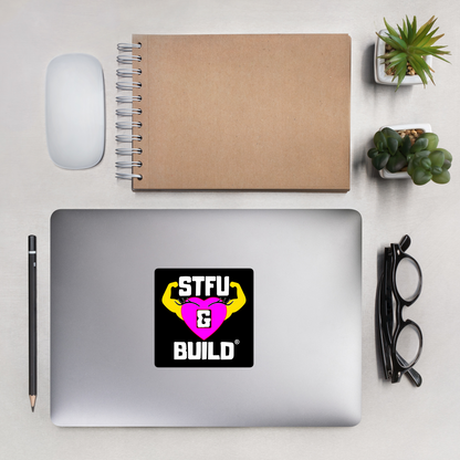 STFU & BUILD® | Women’s Empowerment — Specialty Logo — Sticker