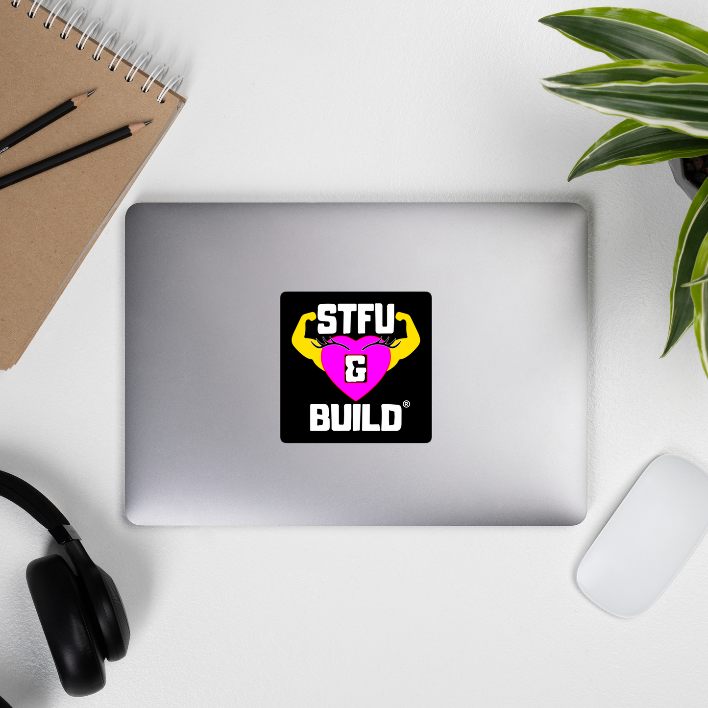 STFU & BUILD® | Women’s Empowerment — Specialty Logo — Sticker