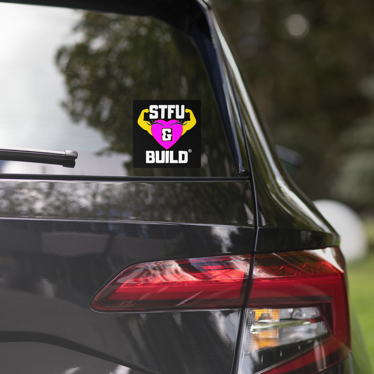 STFU & BUILD® | Women’s Empowerment — Specialty Logo — Sticker