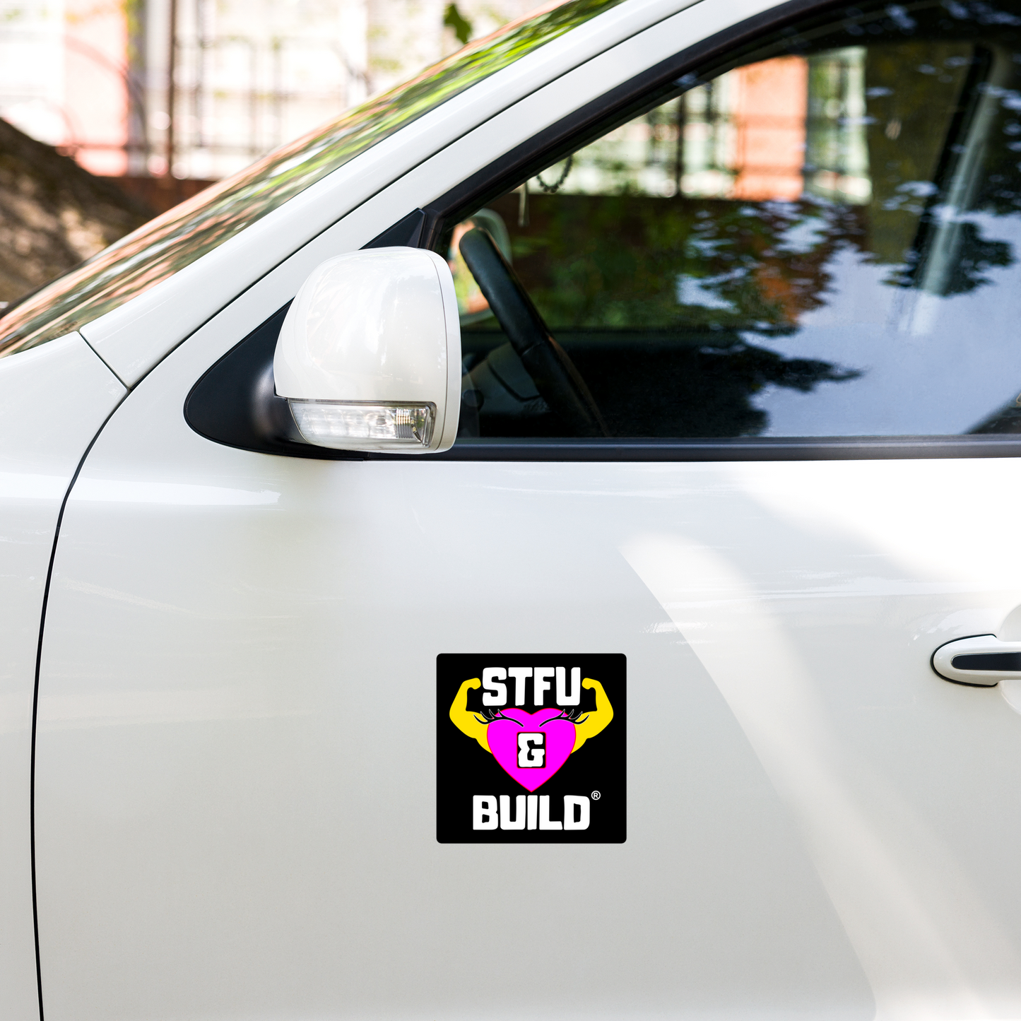 STFU & BUILD® | Women’s Empowerment — Specialty Logo — Sticker