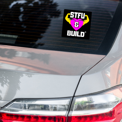 STFU & BUILD® | Women’s Empowerment — Specialty Logo — Sticker