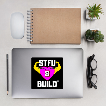 STFU & BUILD® | Women’s Empowerment — Specialty Logo — Sticker