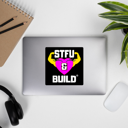 STFU & BUILD® | Women’s Empowerment — Specialty Logo — Sticker