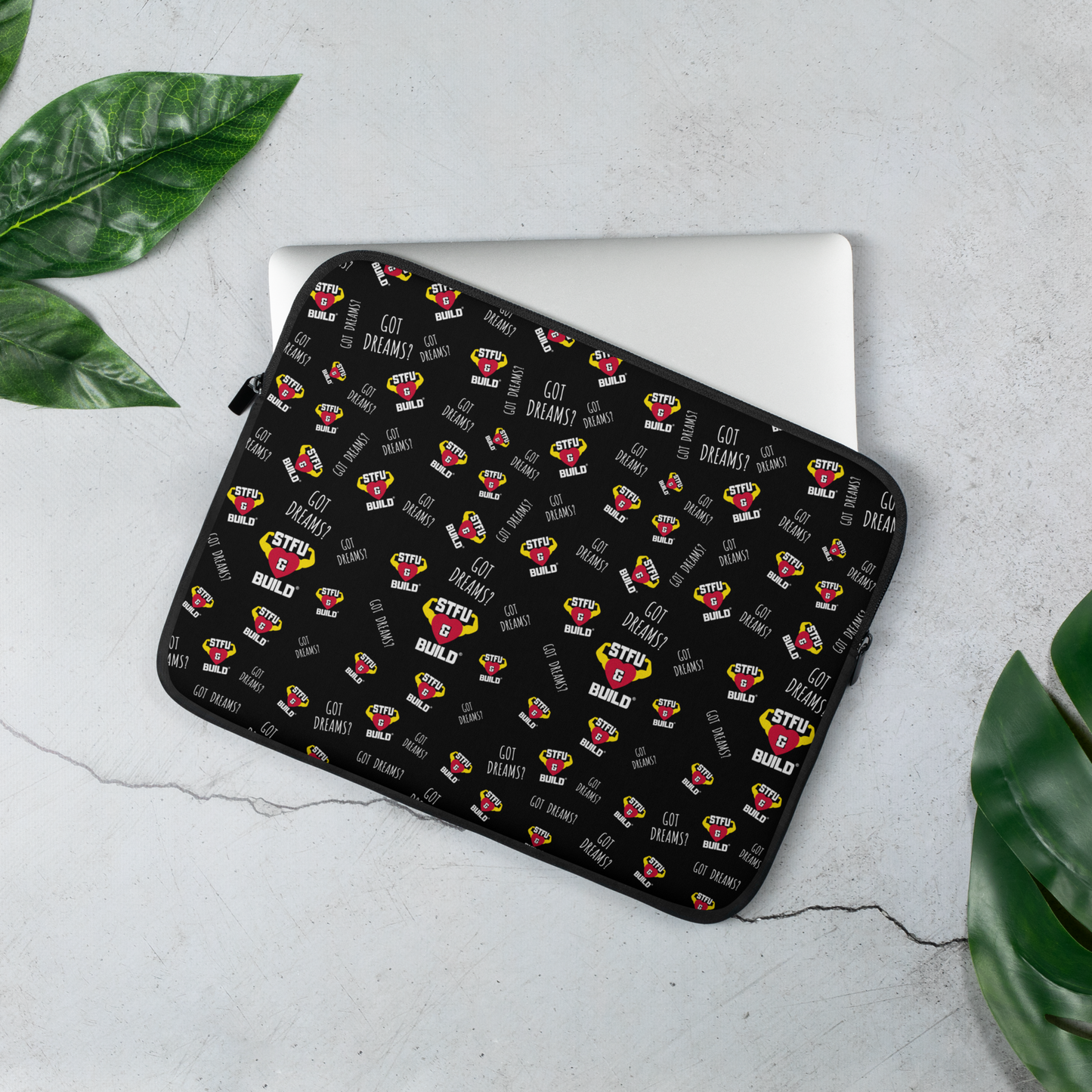STFU & BUILD® | “Classic Collage” — Laptop Sleeve
