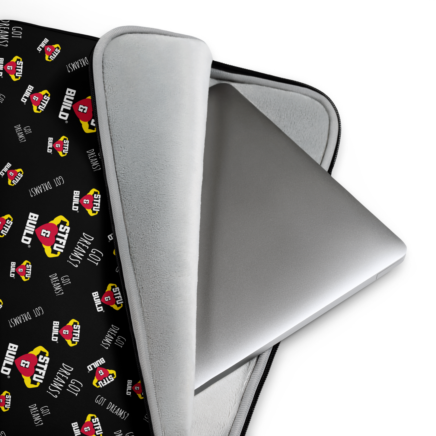 STFU & BUILD® | “Classic Collage” — Laptop Sleeve