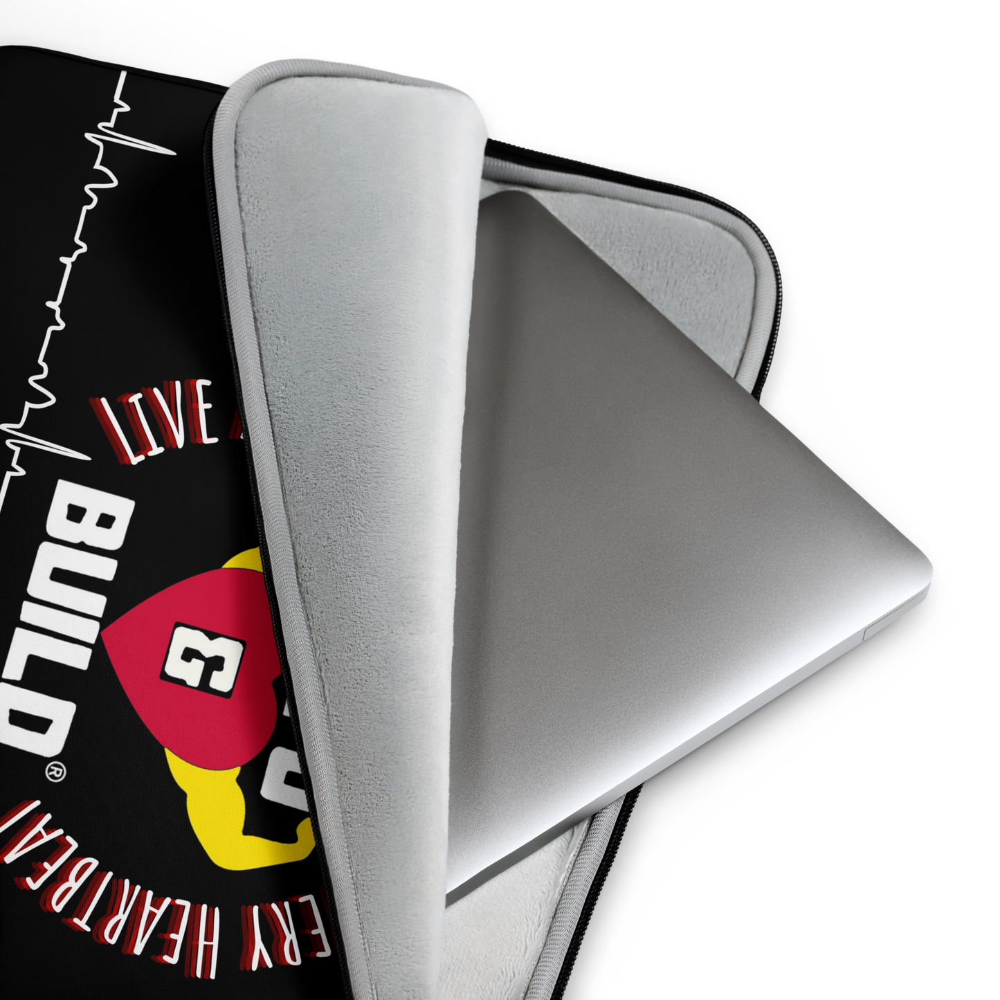 STFU & BUILD® | “Live A Life That’s Worthy Of Every Heartbeat” — Laptop Sleeve