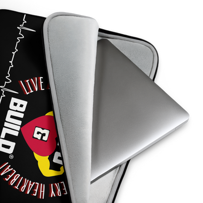 STFU & BUILD® | “Live A Life That’s Worthy Of Every Heartbeat” — Laptop Sleeve