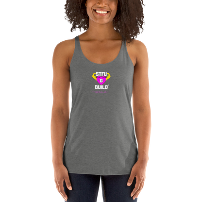 STFU & BUILD® | Women’s Empowerment — “#FightLikeAGirl” — Racerback Tank