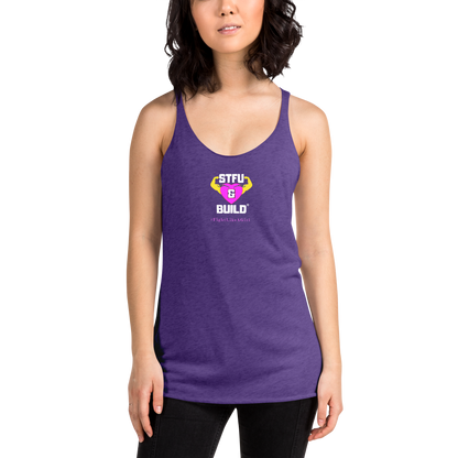 STFU & BUILD® | Women’s Empowerment — “#FightLikeAGirl” — Racerback Tank
