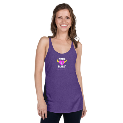 STFU & BUILD® | Women’s Empowerment — “#FightLikeAGirl” — Racerback Tank