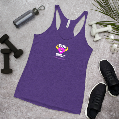 STFU & BUILD® | Women’s Empowerment — “#FightLikeAGirl” — Racerback Tank