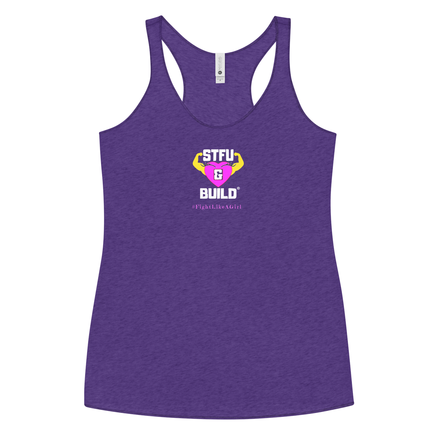 STFU & BUILD® | Women’s Empowerment — “#FightLikeAGirl” — Racerback Tank