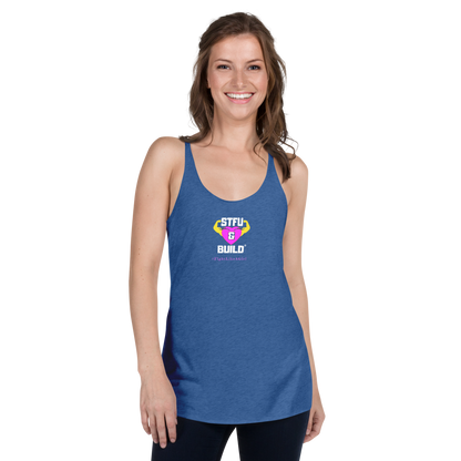 STFU & BUILD® | Women’s Empowerment — “#FightLikeAGirl” — Racerback Tank