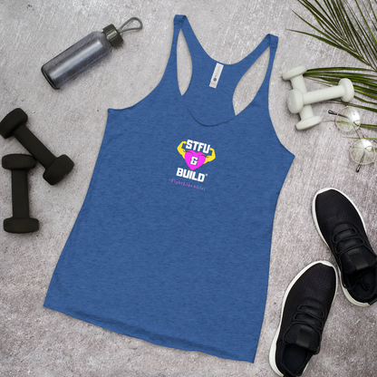 STFU & BUILD® | Women’s Empowerment — “#FightLikeAGirl” — Racerback Tank