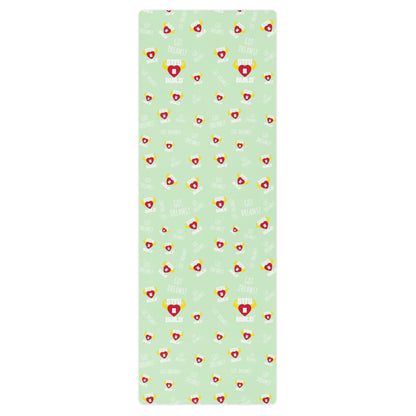 STFU & BUILD® | “Classic Collage” — Yoga Mat (Mint)