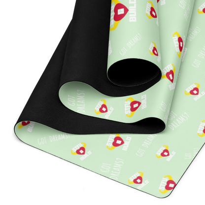 STFU & BUILD® | “Classic Collage” — Yoga Mat (Mint)