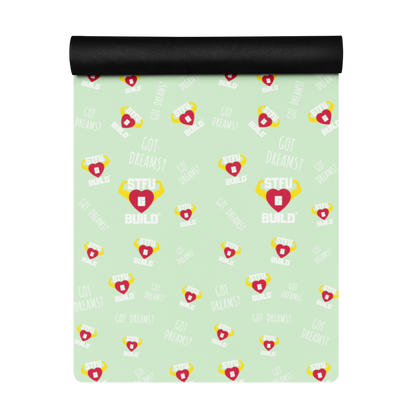 STFU & BUILD® | “Classic Collage” — Yoga Mat (Mint)