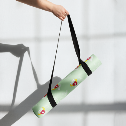 STFU & BUILD® | “Classic Collage” — Yoga Mat (Mint)